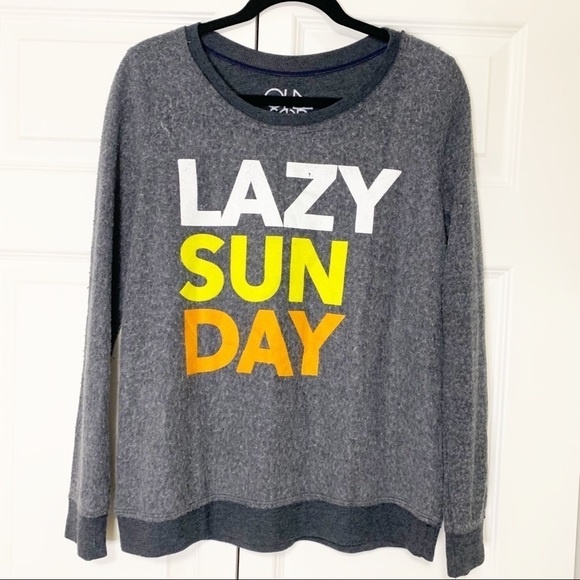 Chaser Lazy Sunday Sweatshirt Oversized Cozy M - Picture 2 of 6